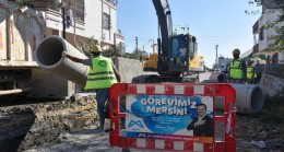 MESKİ, TARSUS’TA YAĞMURSUYU ÇALIŞMALARINA DEVAM EDİYOR