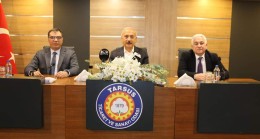 Lütfi Elvan, Tarsus Ticaret ve Sanayi Odası ‘nı ziyaret etti