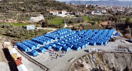 Mersin Büyükşehir, Hatay’da 1500 Kişilik Çadır Kent Kurulumuna Başladı