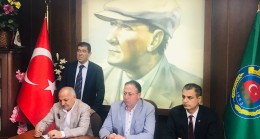 TALAT DİNÇER ,ZİRAAT ODASINI ZİYARET ETTİ