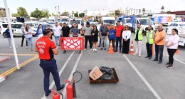 Mersin Büyükşehir Personeline “Yangın Ve Kurtarma Tatbikatı”