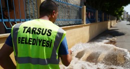 TARSUS BELEDİYESİ’NDEN OKULLARDA TEMİZLİK VE DEZENFEKSİYON ÇALIŞMASI