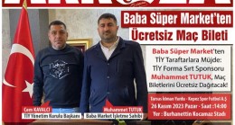 TİY KEPEZ MAÇI MAÇ BİLETLERİ BABA SÜPER MARKET MUHAMMET TUTUK TARAFINDAN ALINARAK ” MAC GÜNÜ ÜCRETSİZ DAĞITILACAK”