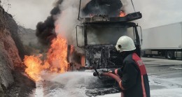 Tarsus’ta Tır Yangını “7 Sıfır Kilometre Araç Küle Döndü”