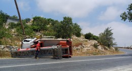 Tarsus-Çamlıyayla Karayolunda Asansörlü Kamyonet Kaza Yaptı “1 Yaralı”