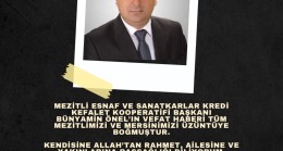 Başkan Ulaş Yılmaz’dan Mezitli’nin Sevilen İsmi Bünyamin Önel Ailesine Başsağlığı Mesajı