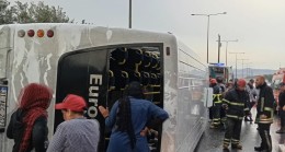 Tarsus’ta Tarım İşçilerini Taşıyan Servis Otobüsü Kaza Yaptı “12 Yaralı”