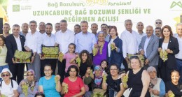 Başkan Seçer ve Meral Seçer, ‘Uzuncaburç Bağ Bozumu Şenliği ve Değirmen Açılışı’na Katıldı