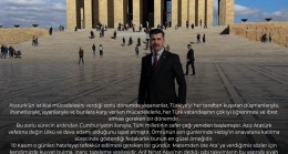 Mersin Ülkü Ocakları İl Başkanı Ahmet BEBEK:”Gazi Mustafa Kemal Atatürk’ü minnet ve şükran duygularıyla anıyorum”