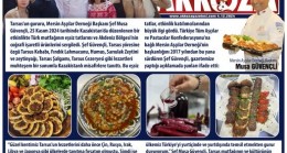 “TARSUSLU ŞEF MUSA GÜVENÇLİ, KAZAKİSTAN’DA TARSUS LEZZETLERİNİ TANITTI
