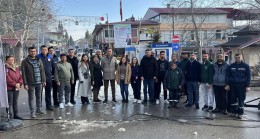 ÇAMLIYAYLA BELEDİYESİ KAR PARTİSİ DÜZENLEDİ