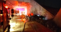 Tarsus’ta havaalanı yolunda kaza “2 yaralı”