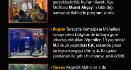 Bugün Tarsus’ta Neler Oldu? (1 Ocak 2026 Perşembe)