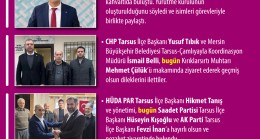 Bugün  Tarsus’ta Neler Oldu? 12 Ocak 2026 Pazartesi