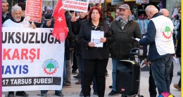 Emekliler Tarsus Yarenlik Alanında İsyan Etti “Emekliye açlık, yandaşa saltanat”