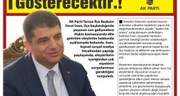 Son Dakika | AK Parti Tarsus İlçe Başkanı Fevzi İnan’dan Eleştirilere Yanıt “Zaman Her Şeyi Gösterecektir”