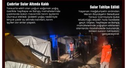 Tarsus’ta Sağanak Yağış Tarım İşçilerini Mağdur Etti, Büyükşehir’in Tarsus Ekipleri Anında Müdahale Etti