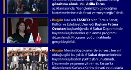 Tarsus’ta Bugün Neler Oldu? 5 Ocak 2026 Perşembe