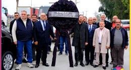 Tarsus Huzurkent’teki TÜVTÜRK’e EMŞAV Tarafından Siyah Çelenk Bırakıldı