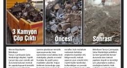 Mersin Büyükşehir Belediyesi Tarsus – Çamlıyayla Koordinasyon Müdürlüğü Ekipleri Harekete Geçti Çarşının Göbeğindeki Metruk Yapı Temizlendi