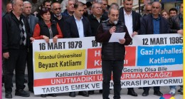 Tarsus’ta Halepçe, Beyazıt ve Gazi Katliamları Anıldı