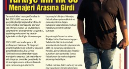 Tarsuslu Futbol Menajeri Selahattin Bal  Türkiye’nin İlk 50 Menajeri Arasına Girdi