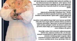 ÇYDD Tarsus Şube Başkanı Av. Ferda Aras “ÇOCUKLAR GÜVENDE DEĞİLSE, GELECEK DE GÜVENDE DEĞİLDİR”