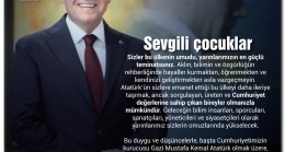 Başkan Seçer’den ‘23 Nisan Ulusal Egemenlik ve Çocuk Bayramı’ Mesajı