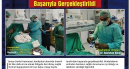 Tarsus Devlet Hastanesinde İlk Kez Kalıcı Pacemaker (Kalp Pili) Operasyonu Başarıyla Gerçekleştirildi