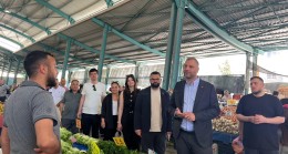 CHP Tarsus İlçe Başkanlığı’ndan Anıt Mahallesi Semt Pazarı Ziyareti