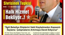 AK Parti Tarsus İlçe Başkanı Fevzi İnan’dan Sivrisinek Tepkisi “Halk Hizmet Bekliyor”