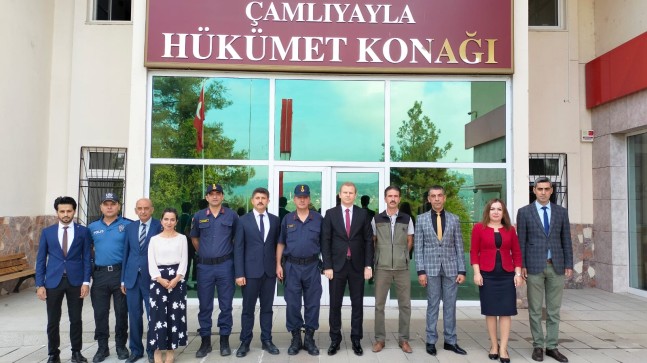 ÇAMLIYAYLA KAYMAKAMI FATİH ADIGÜZEL BUGÜN GÖREVE BAŞLADI