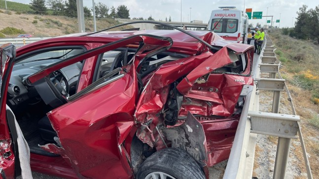 TARSUS’TA TEM OTOYOLUNDA İKİ ARACIN KARIŞTIĞI KAZA: 1 YARALI