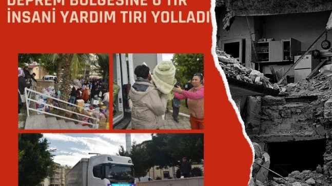 Müftülüğümüzden Depremzedelere 6 Tır Yardım Malzemesi