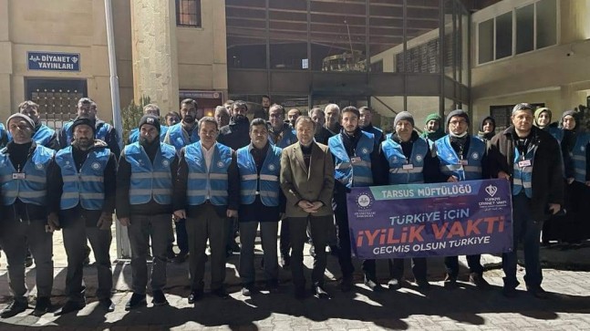 Tarsus’tan 34 Din Görevlisi Daha Deprem Bölgesine Hareket Etti