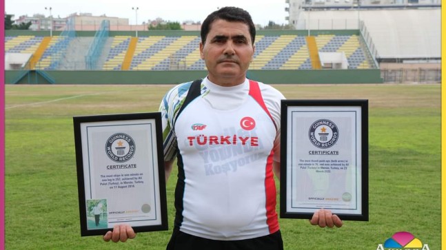 TARSUSLU ALİ POLAT, GUINNESS REKORLAR KİTABINDA