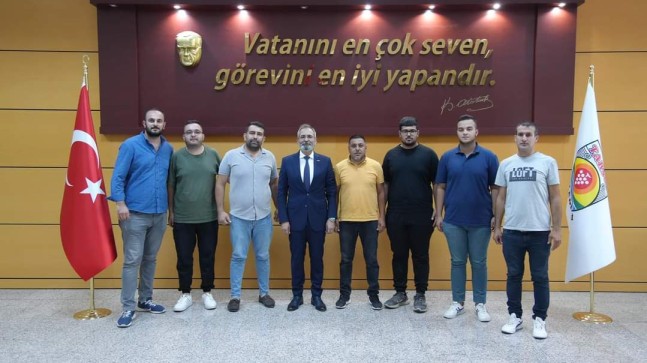 TARSUS İDMAN YURDU , BAŞKAN HALUK BOZDOĞAN’I ZİYARET ETTİ