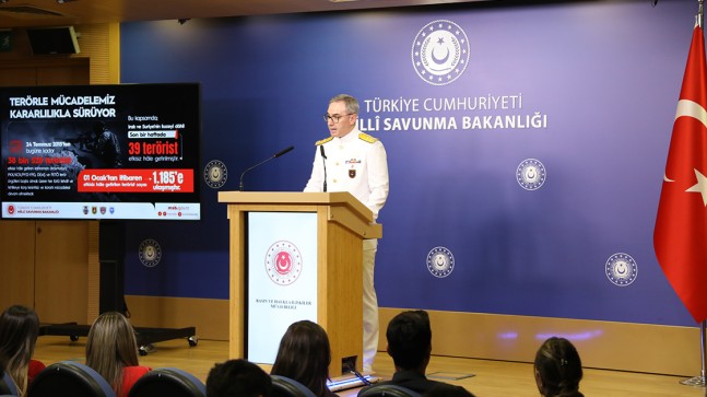 MSB: “Son Bir Haftada 39 Terörist Etkisiz Hale Getirildi”