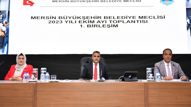 Mersin Büyükşehir Belediyesi Ekim Ayı Olağan Meclis Toplantısı’nın 1. Birleşimi Yapıldı