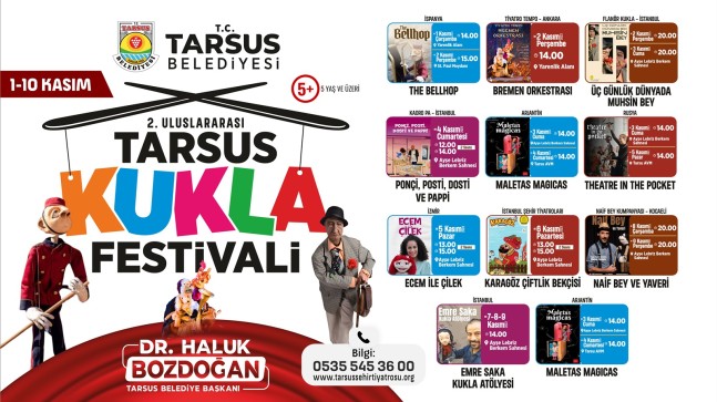 2. ULUSLARARASI TARSUS KUKLA FESTİVALİ BAŞLADI!