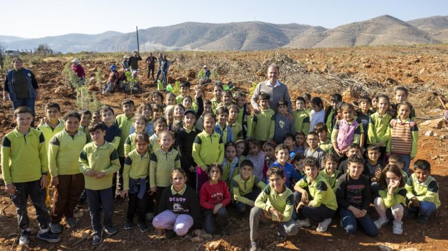 Başkan Seçer, 100. Yıl Anısına Oluşturulan Hatıra Ormanına Fidan Dikti