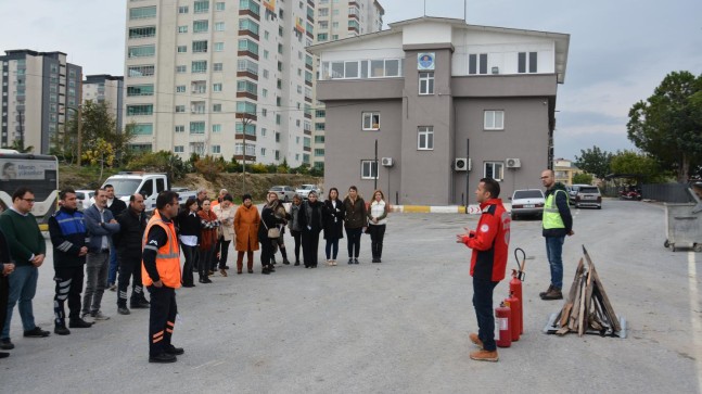 Büyükşehir Personeline ‘Yangına Müdahale’ Eğitimi