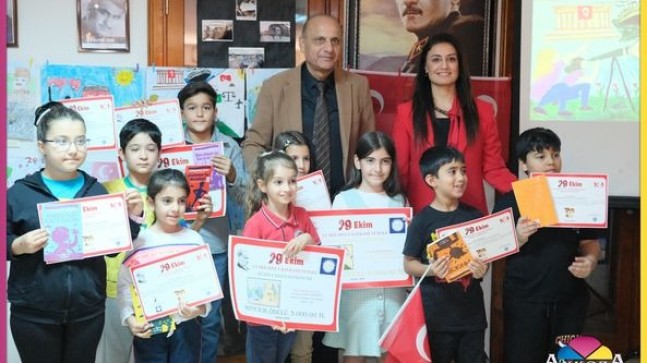 TARDOBDER’in Cumhuriyet Temalı Yarışmasında Minik Ressamlar Ödüllerini Aldı