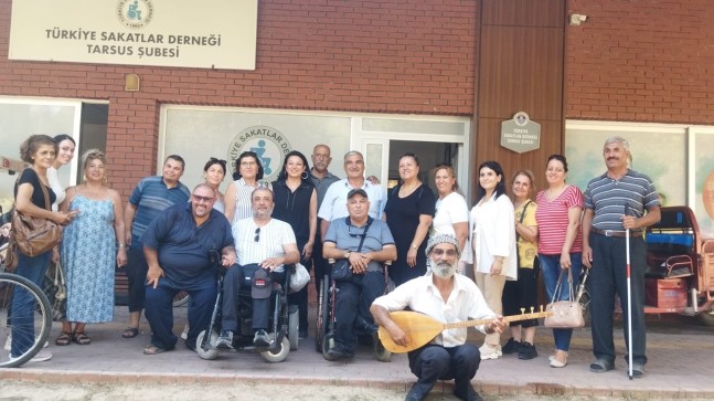 Figen Acıyiyen’den Türkiye Sakatlar Derneği Tarsus Şubesi’ne Ziyaret
