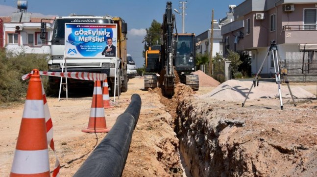 MESKİ, Kanalizasyon Hattı Çalışmalarına Devam Ediyor