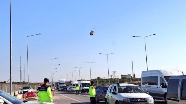 Tarsus-Adana-Gaziantep Otoyolunda Cayrokopter Destekli Trafik Denetimi Yapıldı