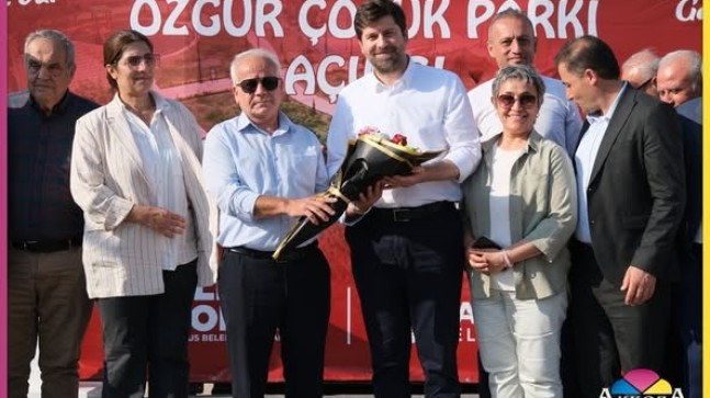ÖZGÜR ÇOCUK PARKI TÖRENLE AÇILDI