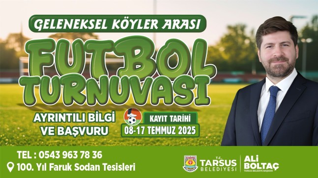 TARSUS’TA KÖYLER ARASI FUTBOL TURNUVASI HEYECANI BAŞLIYOR