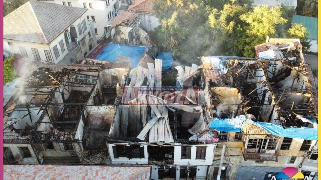 TARSUS’TA METRUK EVLERDEKİ YANGINA HIZLI MÜDAHALE FELAKETİ ÖNLEDİ