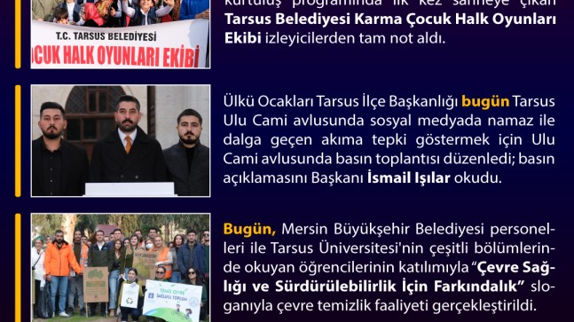 Tarsus’ta Bugün Neler Oldu — 27 Aralık 2025 Cumartesi — Tarsus’ta Bugün
